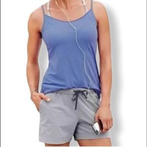 Athleta beachside shortie pinstripe shorts size small